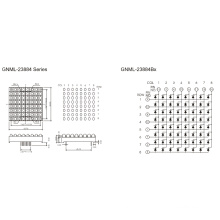 2.3 pulgadas, matriz de la elipse de 5.0mm (GNML-23884Ax-Bx)